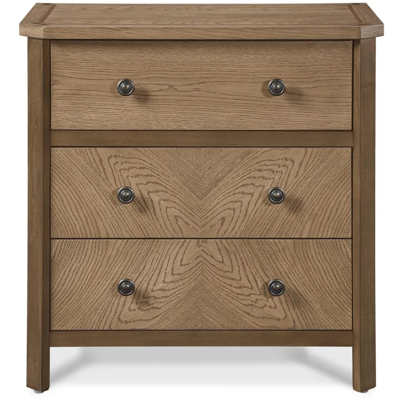 Sun Haven 3-Drawer Nightstand w/ Power + USB-A/C