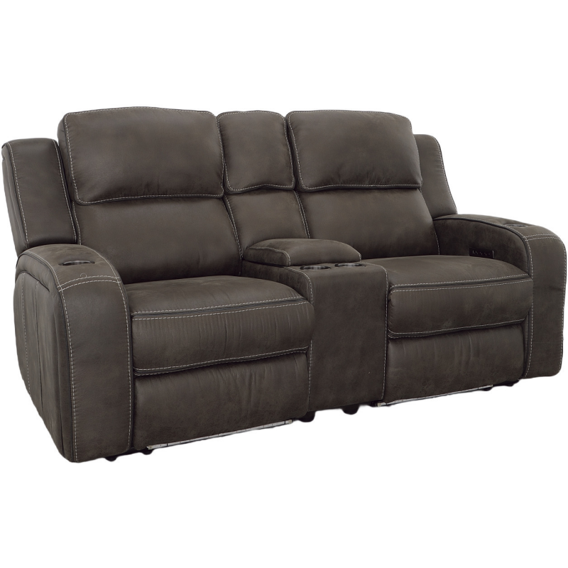 3 PC Power Reclining Loveseat w/Console - Thumbnail 3
