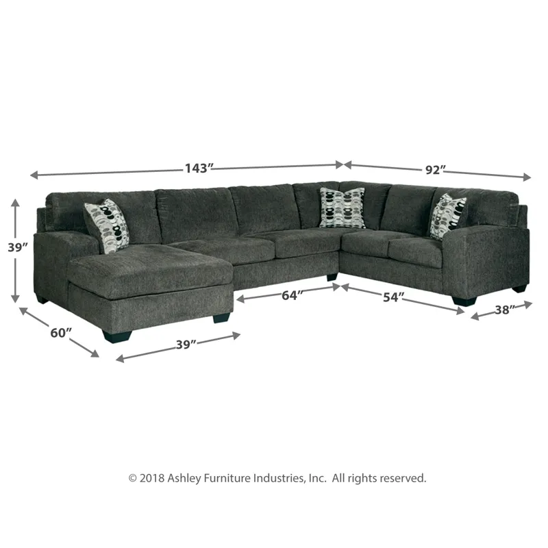Ballinasloe 3-Piece Sectional with Chaise