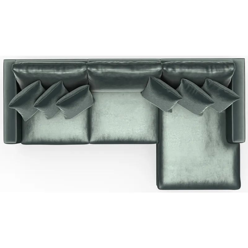 Remminton 3 PC Sectional Sofa Chaise - Pine