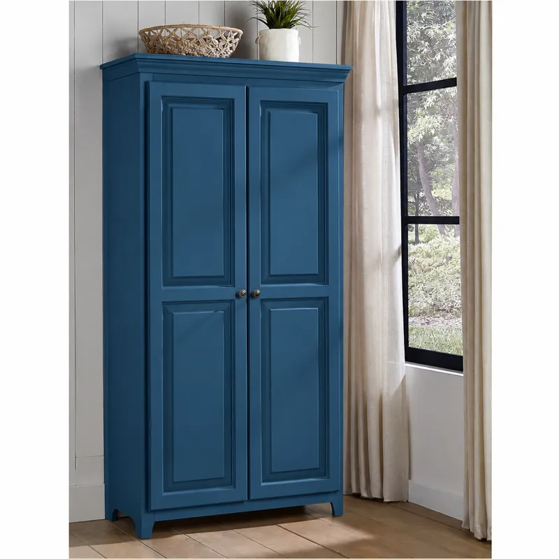 Tall 2 Door Pantry Cabinet - Wedgewood Blue 
