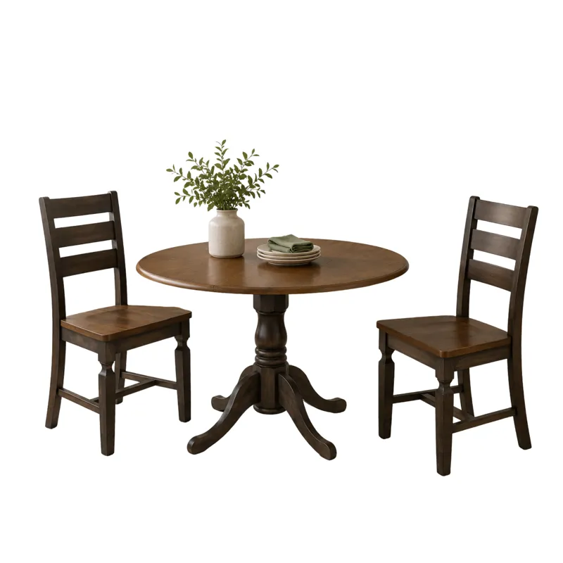 3 PC Dining Set in Hickory &amp; Coal