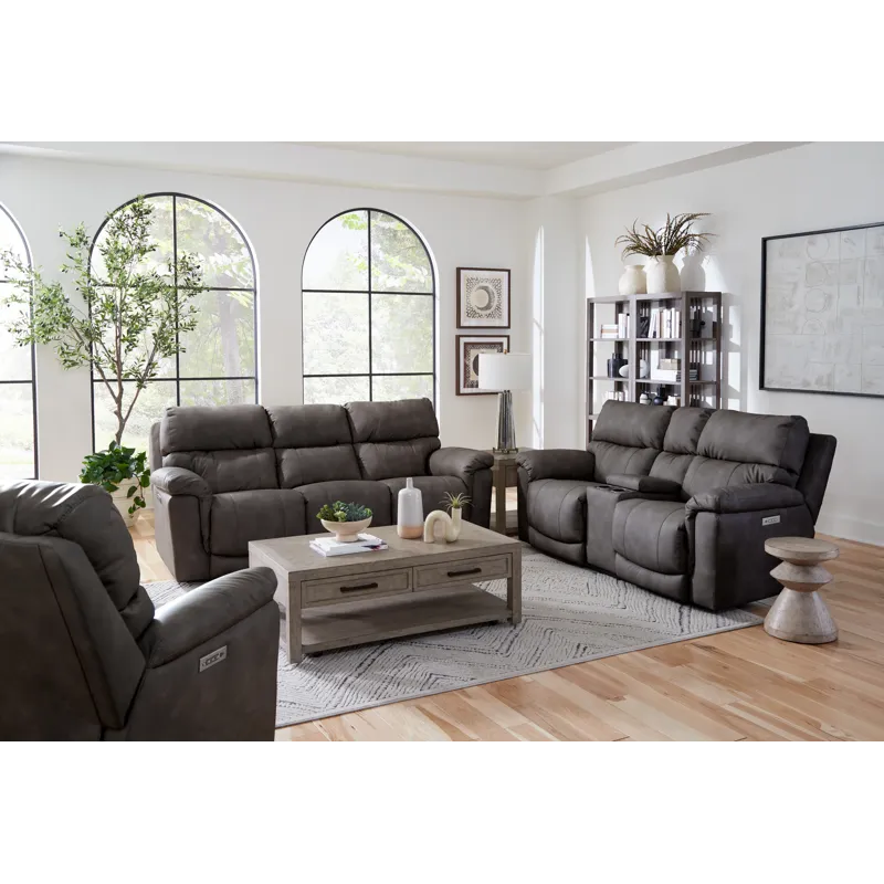 Cosmo 217 Zero Gravity Power Reclining Sofa - Pewter