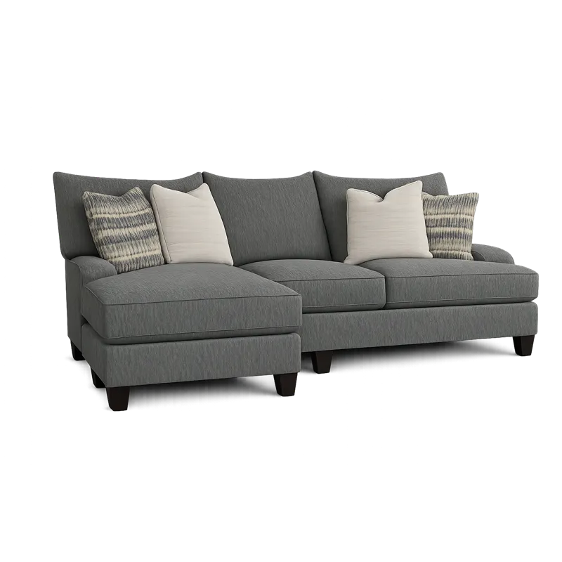 Catalina Sofa w/ Ottoman Chaise - Fog