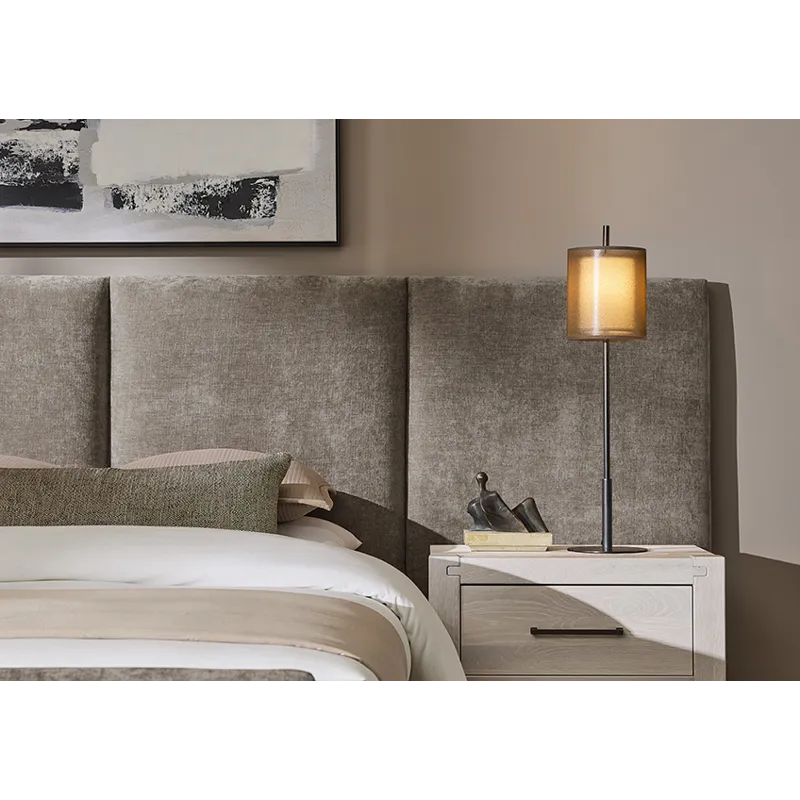 Joinery Upholstered Queen Headboard - Brindle Grey