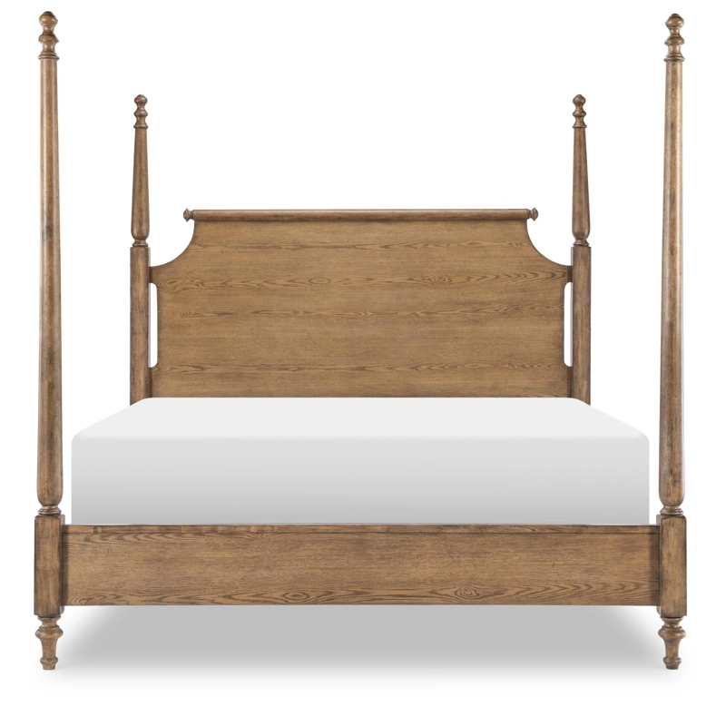 Vintage Market Complete High/Low Poster Bed - King