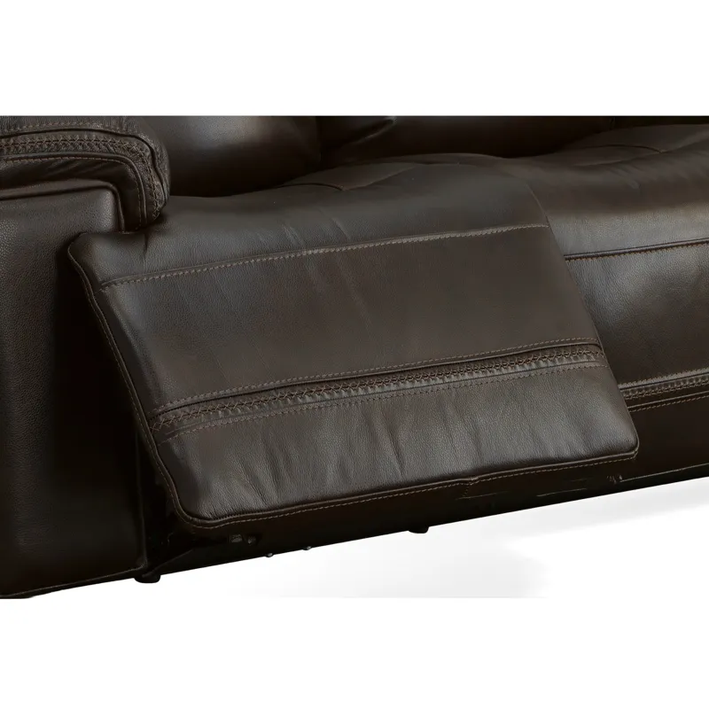 Fenwick Leather Power Reclining Sofa w/ Power Headrests