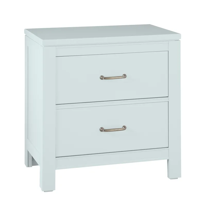 Tide &amp; Timber-Blue Maple Nightstand 2 Drawer