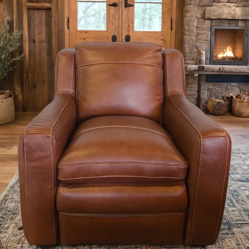 Berlin Chestnut Leather Chair