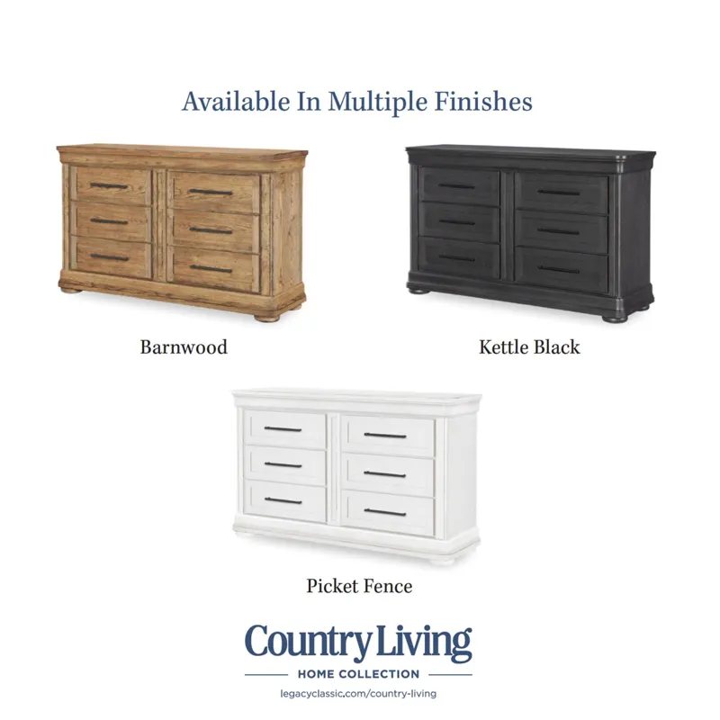 Vintage Market Dresser 6 Drawers