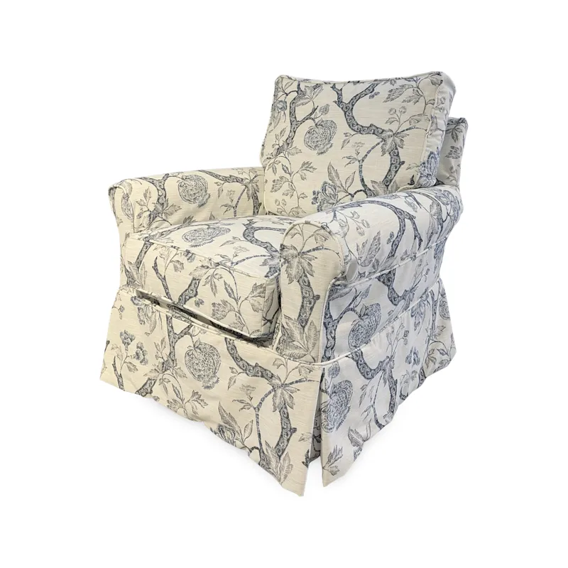 Libby Swivel Glider Slipcover Chair - Adelia