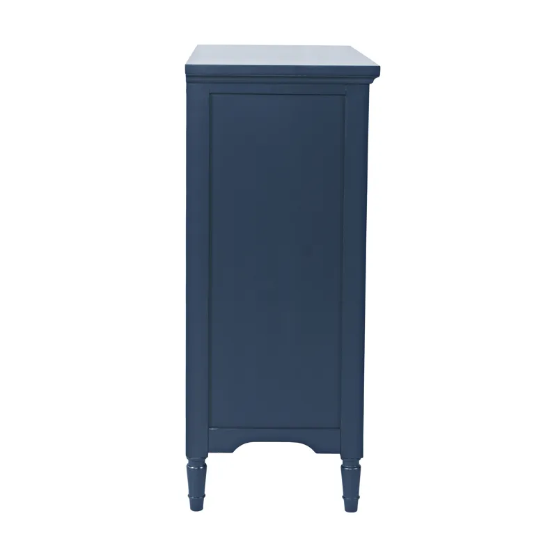 Westport 32" Glass Door Accent Cabinet a€“ Cottage Transitional Storage With Adjustable Shelves