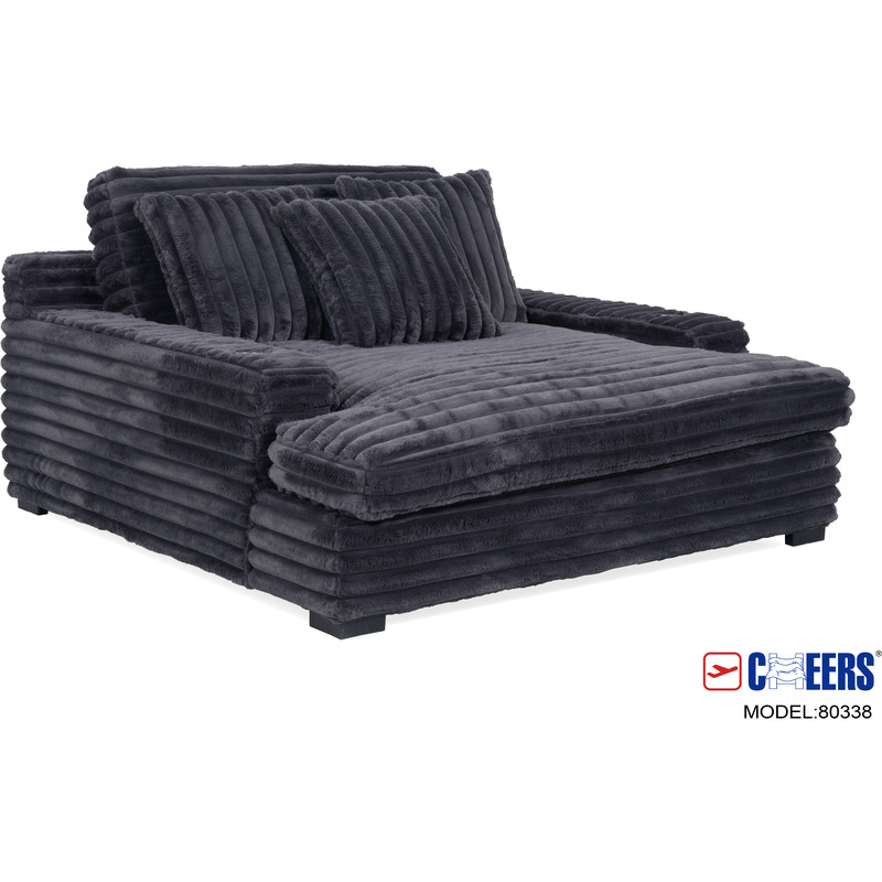 Presley Charcoal Theater Chaise