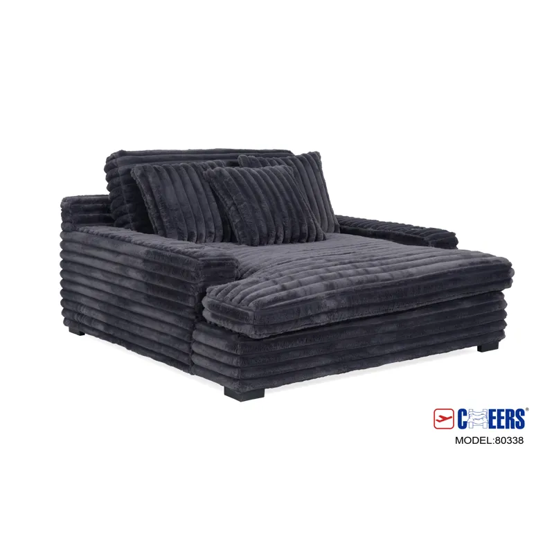 Presley Charcoal Theater Chaise