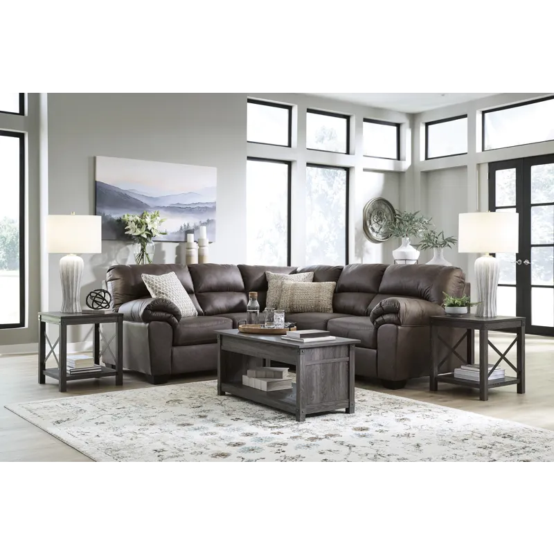 Whitlock 2-Piece Sectional - Umber