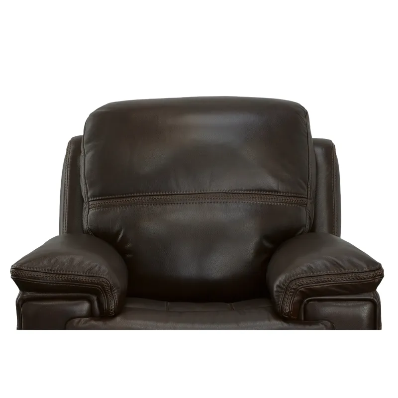 Fenwick Leather Power Gliding Recliner w/Power Headrest