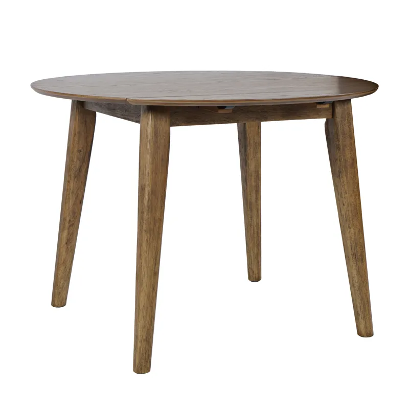 Percy 42" Contemporary Round Drop-Leaf Dining Table