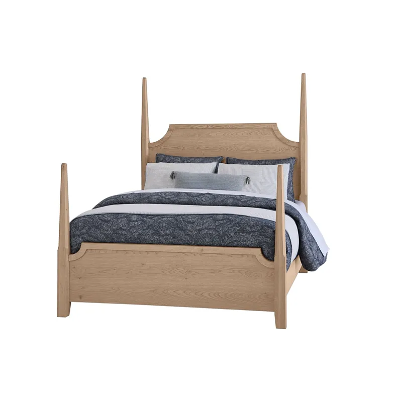 Tide & Timber-Clear Oak Pencil Poster Headboard - King