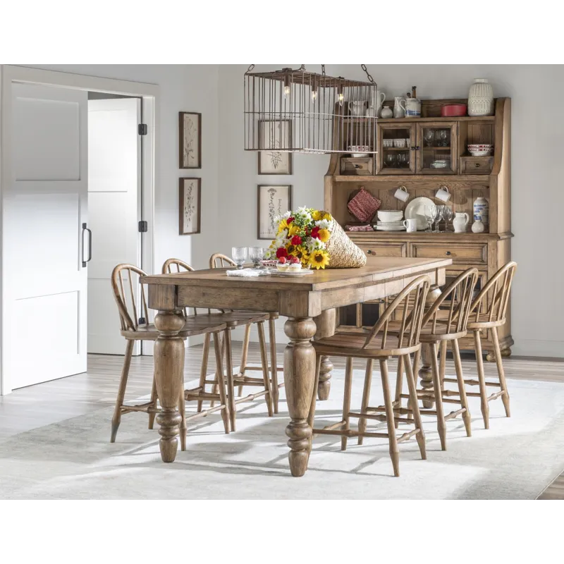 Vintage Market Chimney Leg Counter Height Table