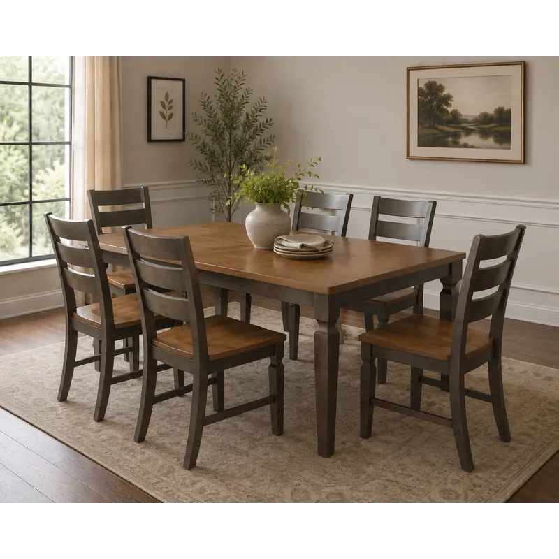Ladderback Chair in Hickory & Coal
