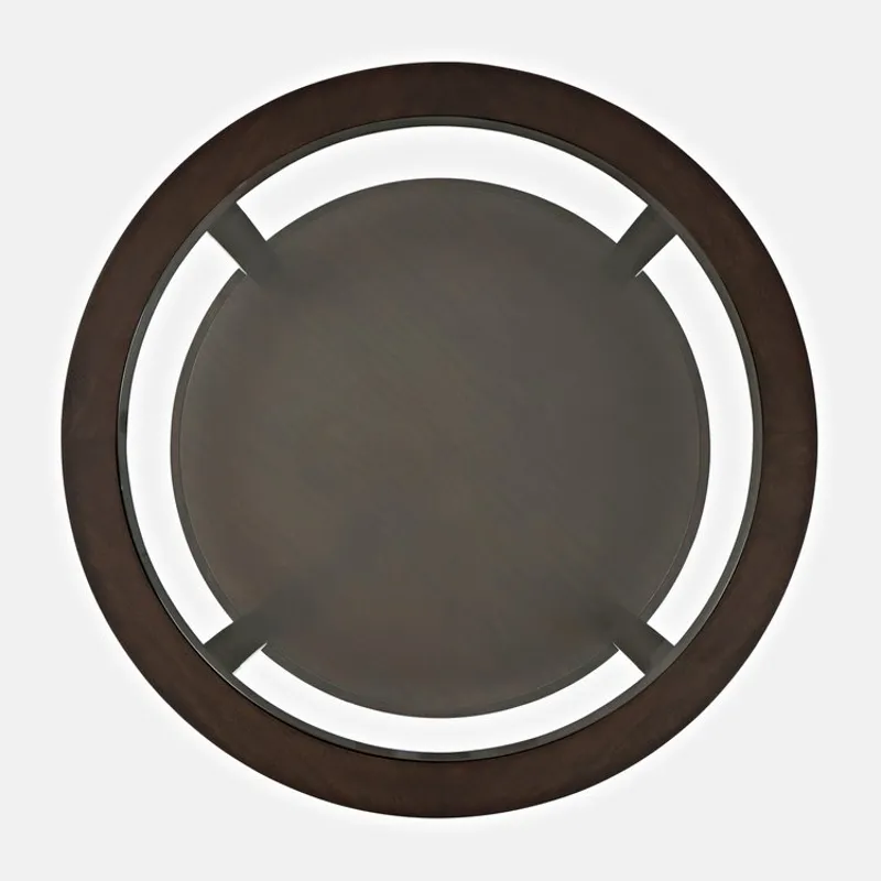 Urban Icon Round Castered Cocktail Table - Merlot