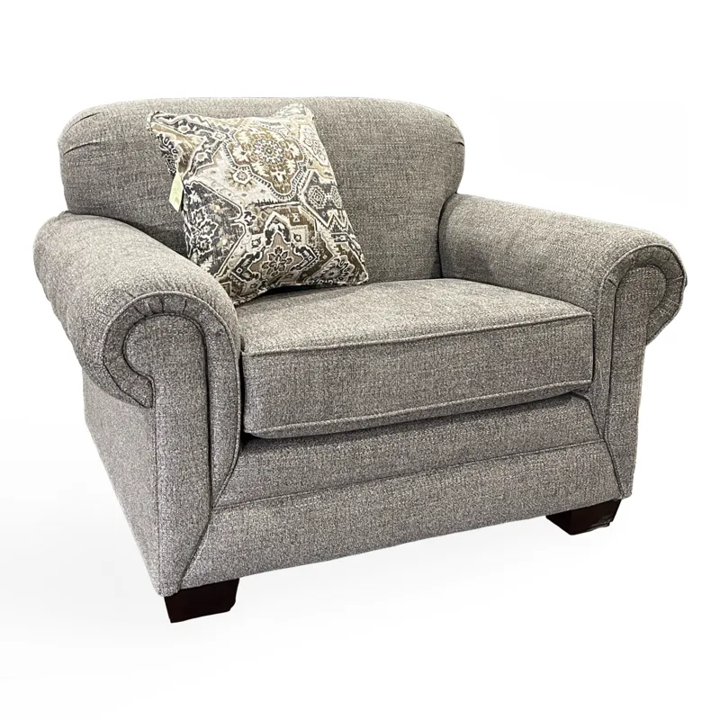 Monroe Chair &amp; 1/2 - Lucille Mushroom w/Garcia Toast Pillow