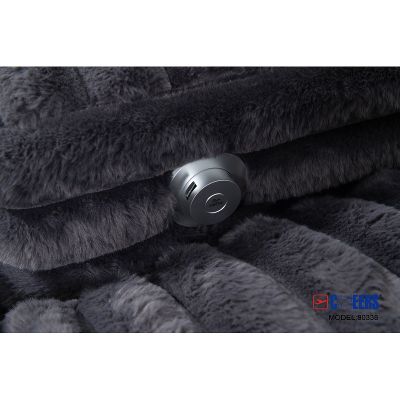 Presley Charcoal Theater Chaise - Thumbnail 5