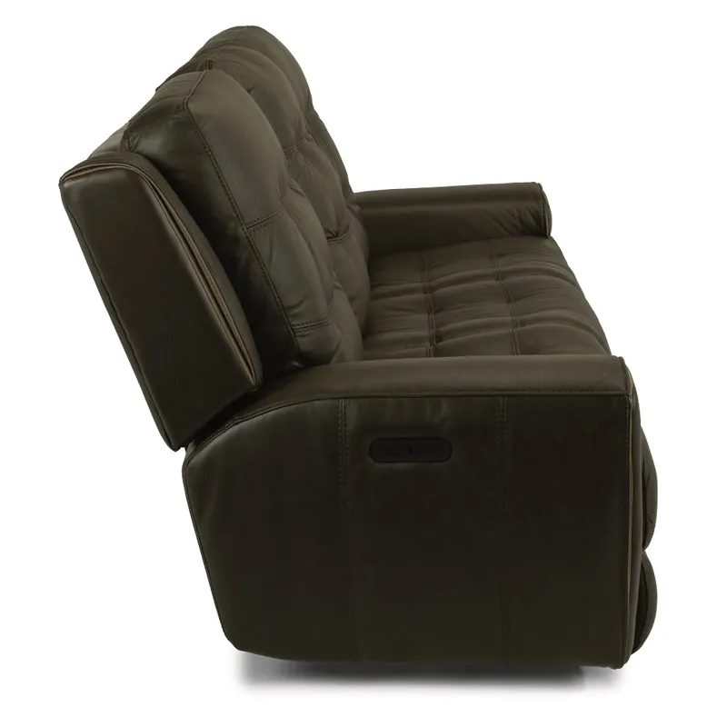 Wicklow Leather Power Reclining Sofa with Power H