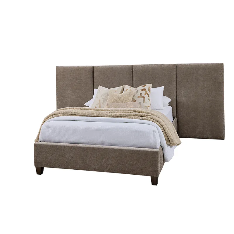 Joinery Upholstered Queen Wall Bed - Brindle Grey 