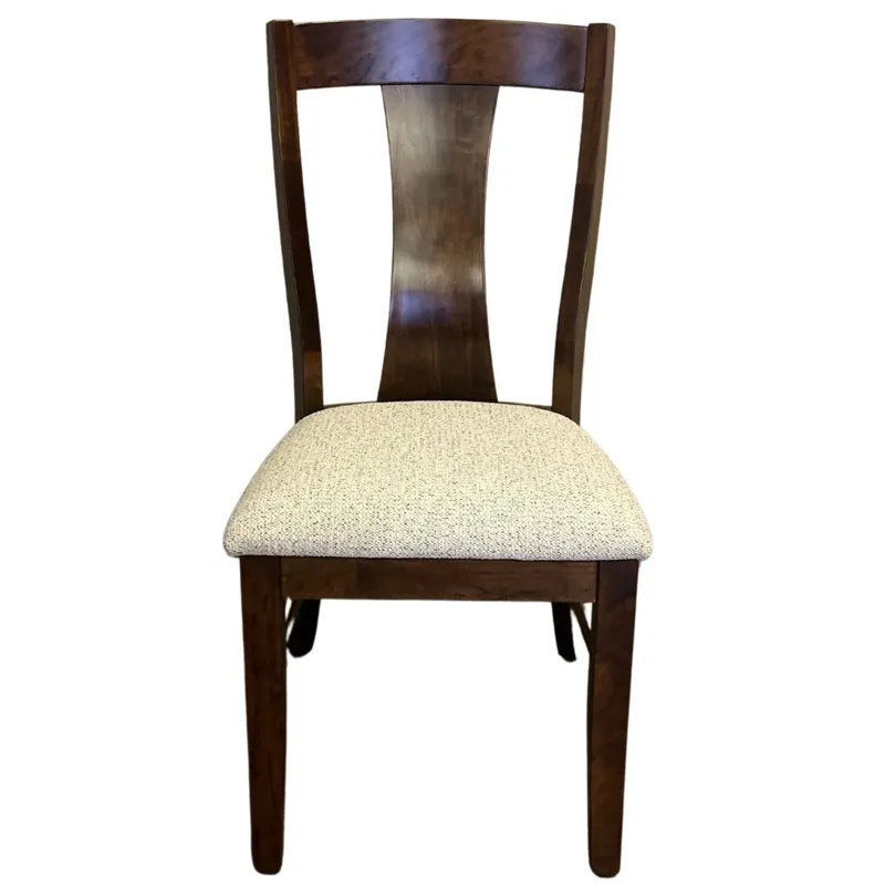 Siena Side Chair w/Fabric Seat - Rustic Cherry