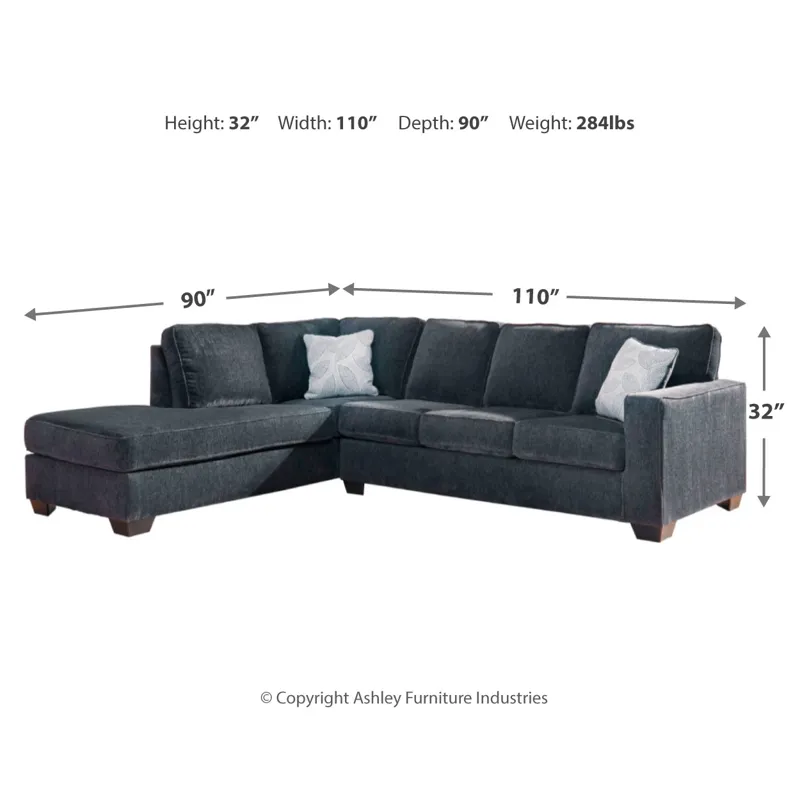 Altari 2-Piece Sleeper Sectional with Chaise