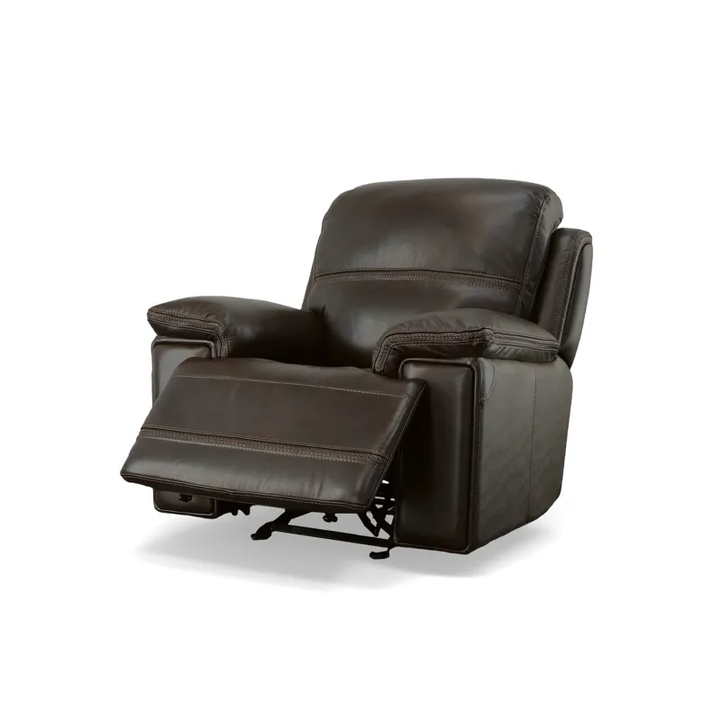 Fenwick Leather Power Gliding Recliner w/Power Headrest
