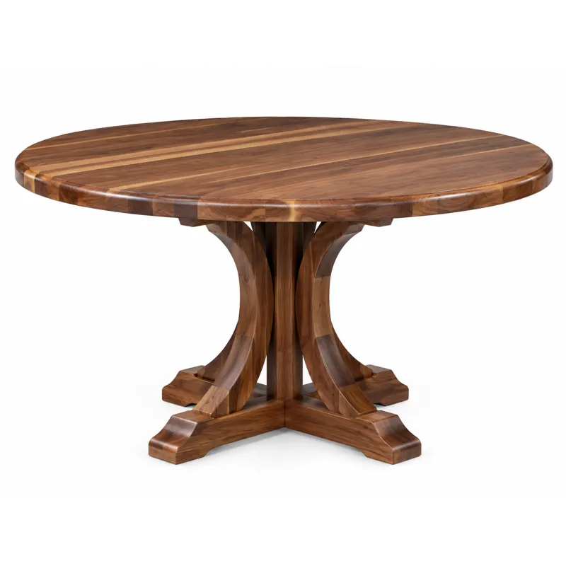 Plank Round Dining Table