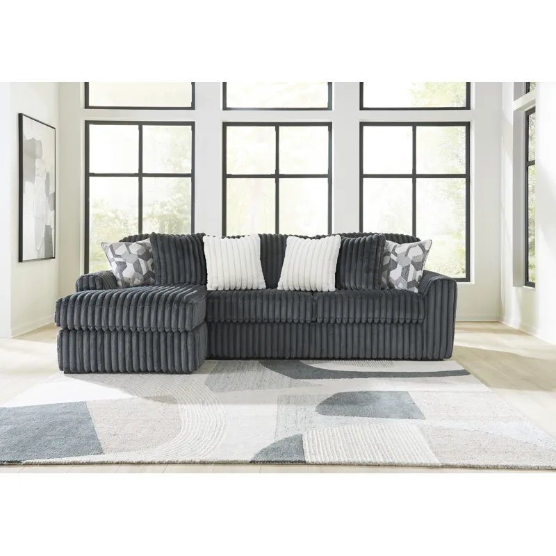Midnight-Madness 2-Piece Sectional Sofa Chaise