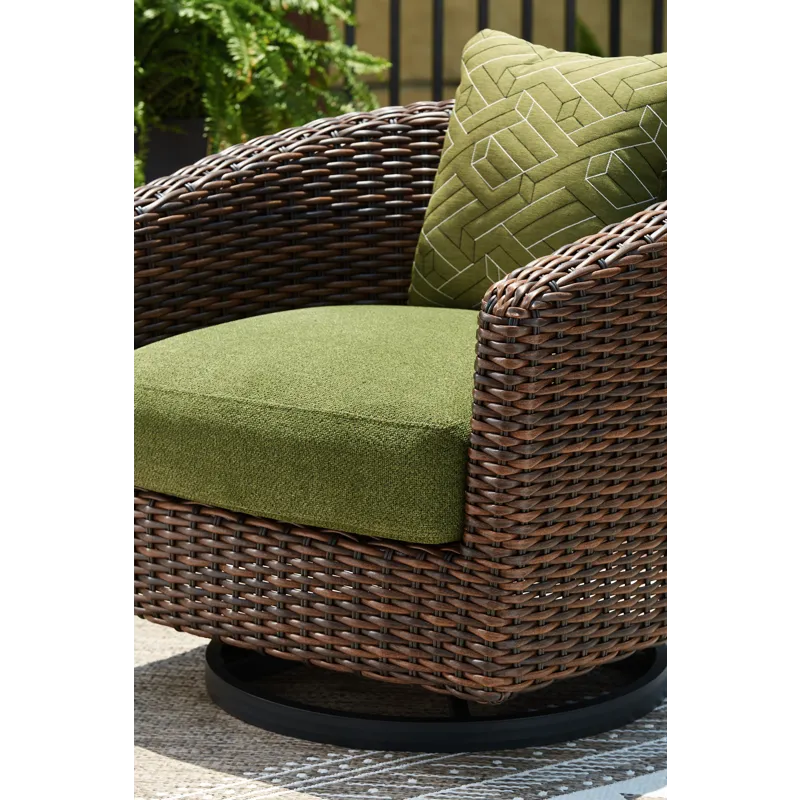 Horizon Hall Outdoor Swivel Lounge Chair with Cushion