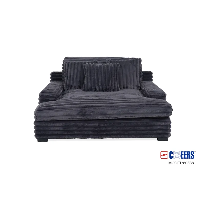 Presley Charcoal Theater Chaise