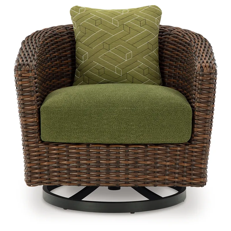 Horizon Hall Outdoor Swivel Lounge Chair with Cushion