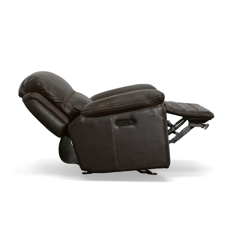 Fenwick Leather Power Gliding Recliner w/Power Headrest