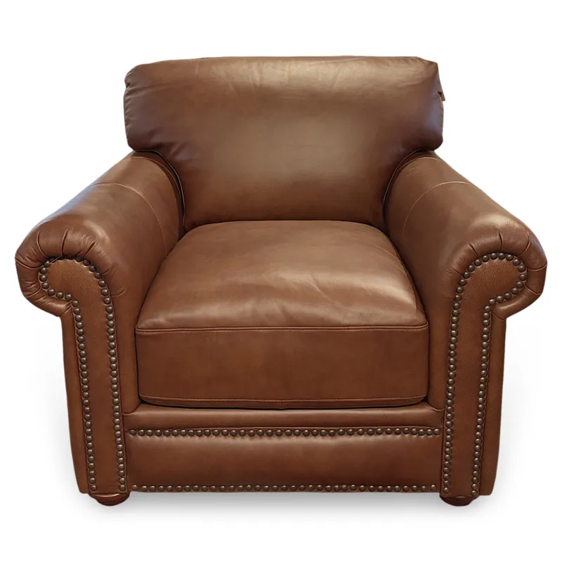 London Walnut Leather Chair