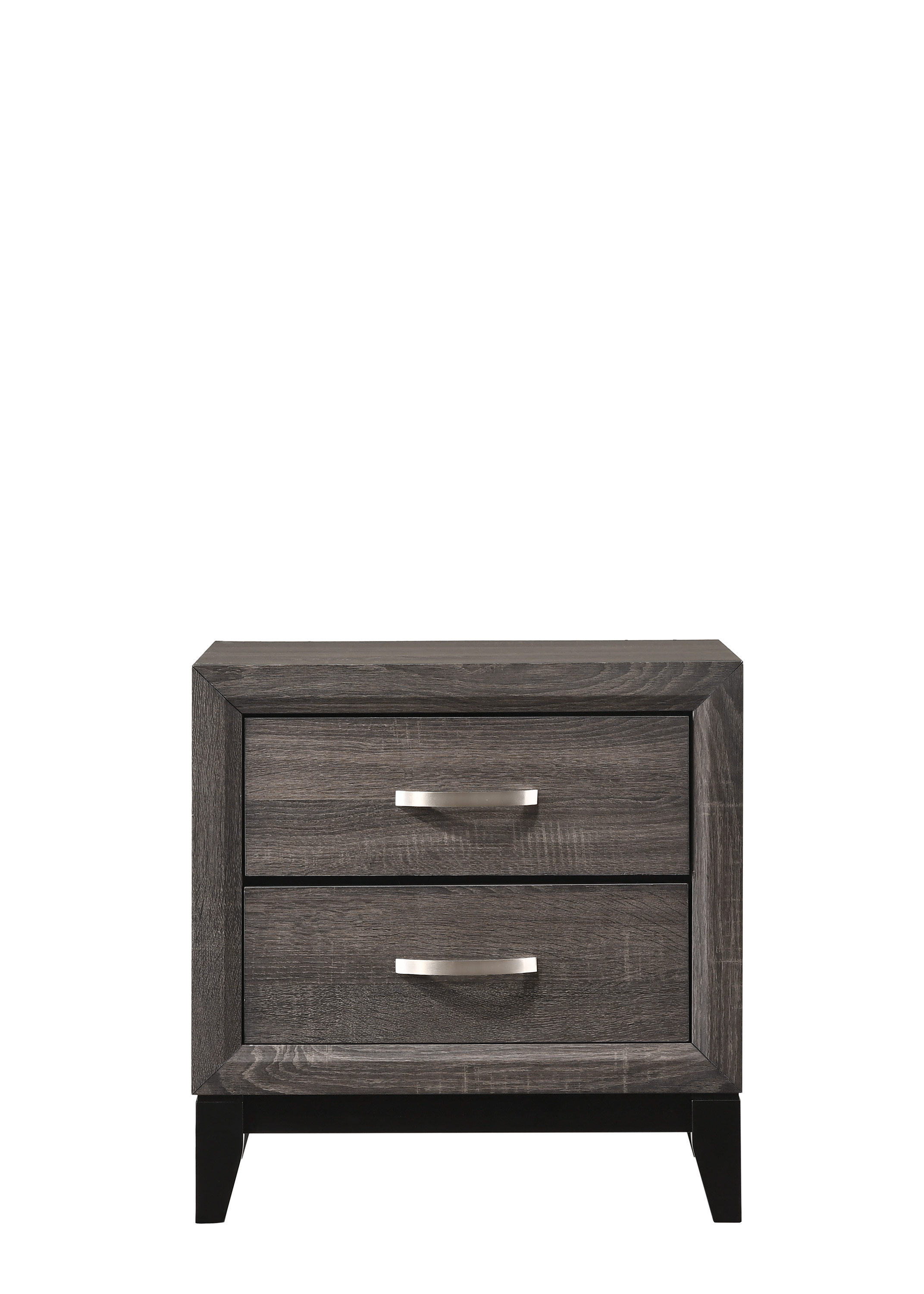 Akerson Nightstand Grey B46202 by Crown Mark at Old Brick Furniture & Mattress Co.