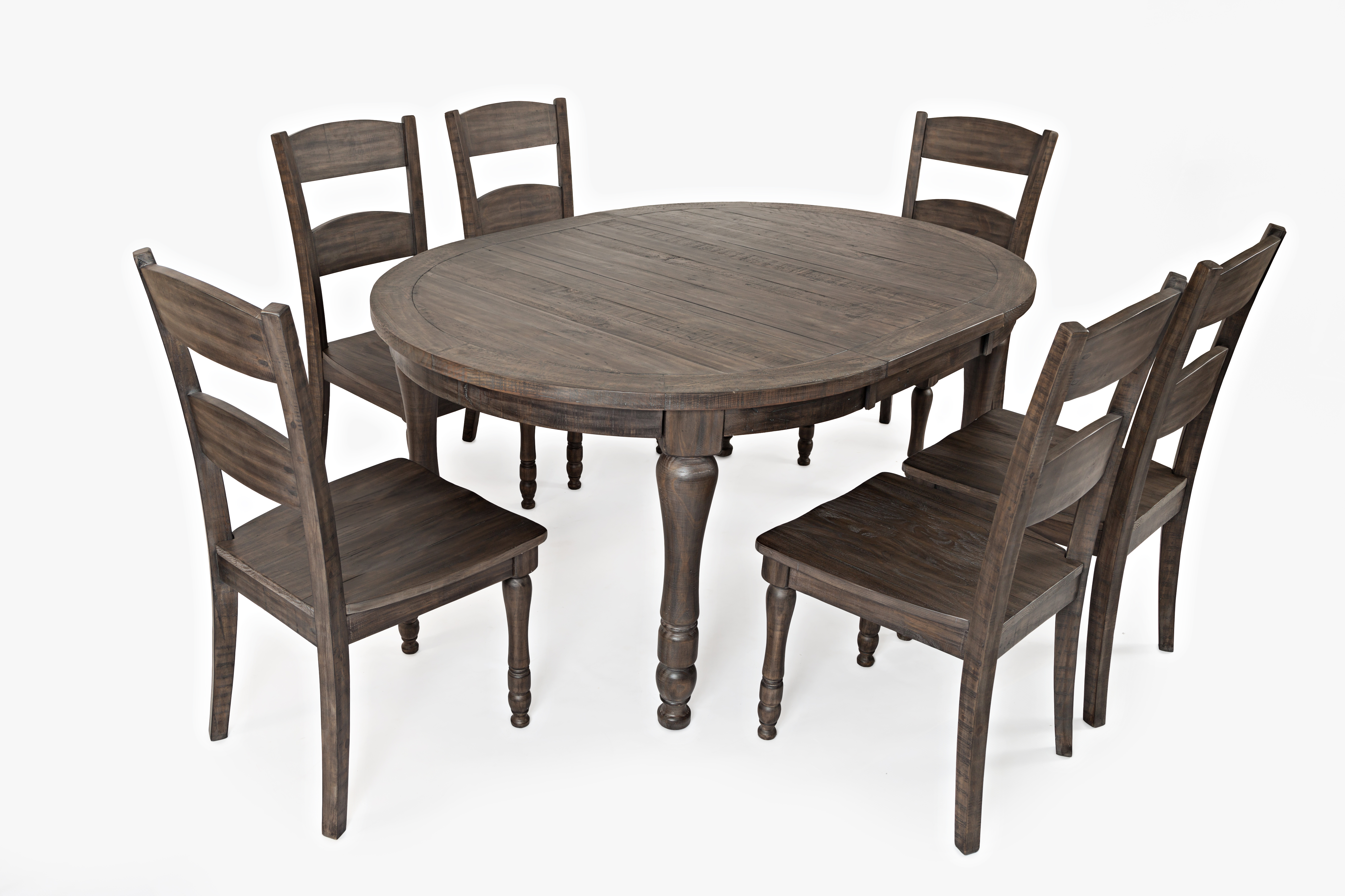 Madison County 7 Piece Round Extendable Dining Set - Barnwood 1700 Madison County 7 Piece Round Extendable Dining Set - Barnwood 1700