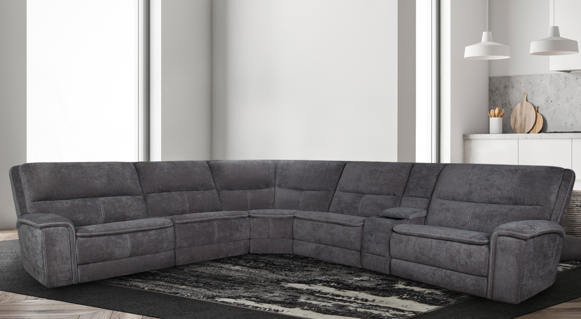 Trento 7 PC Power Reclining Sectional