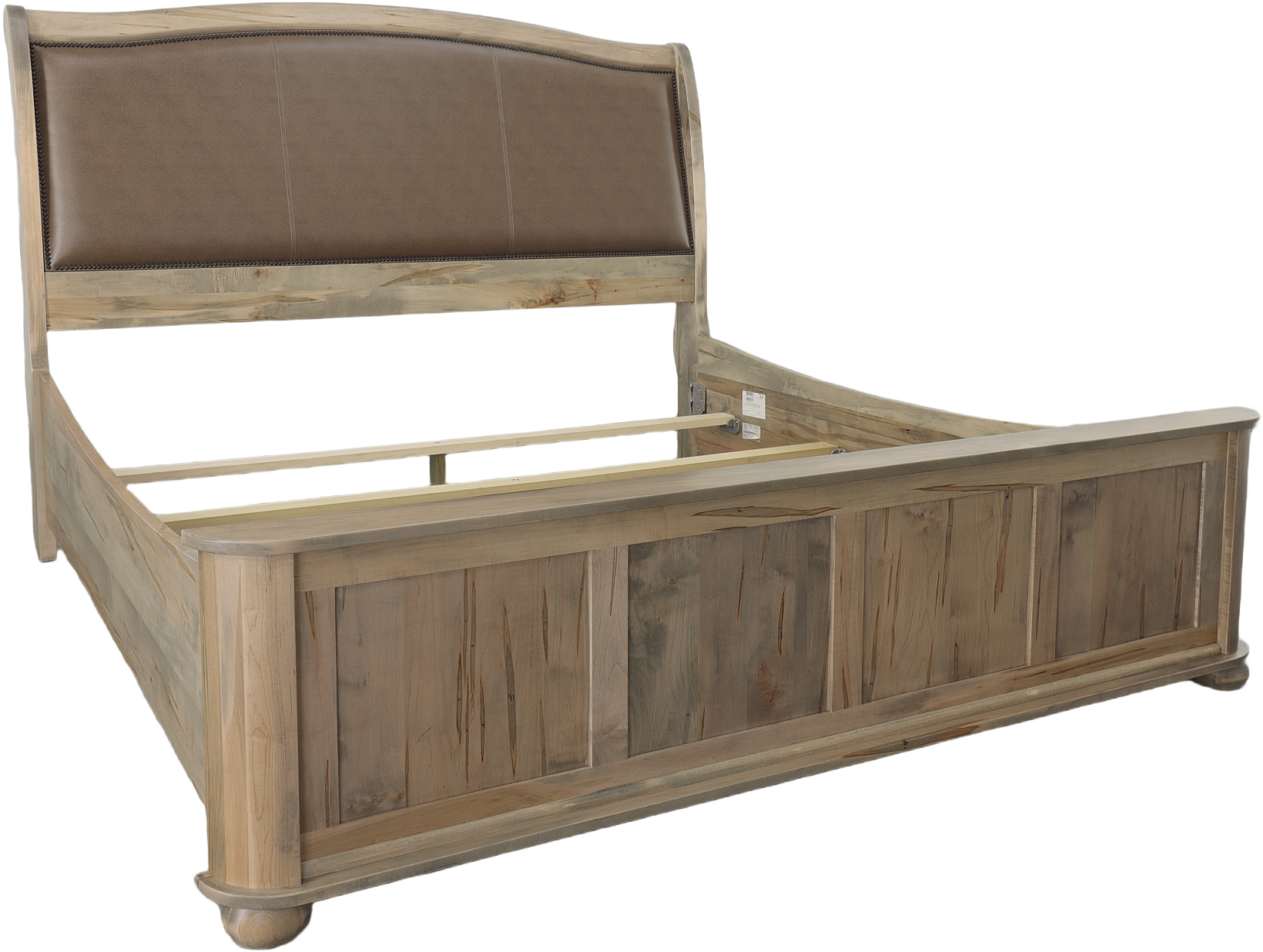 Kingsport King Bed Wormy Maple KGP03122G+0312240+41G by MAVIN at