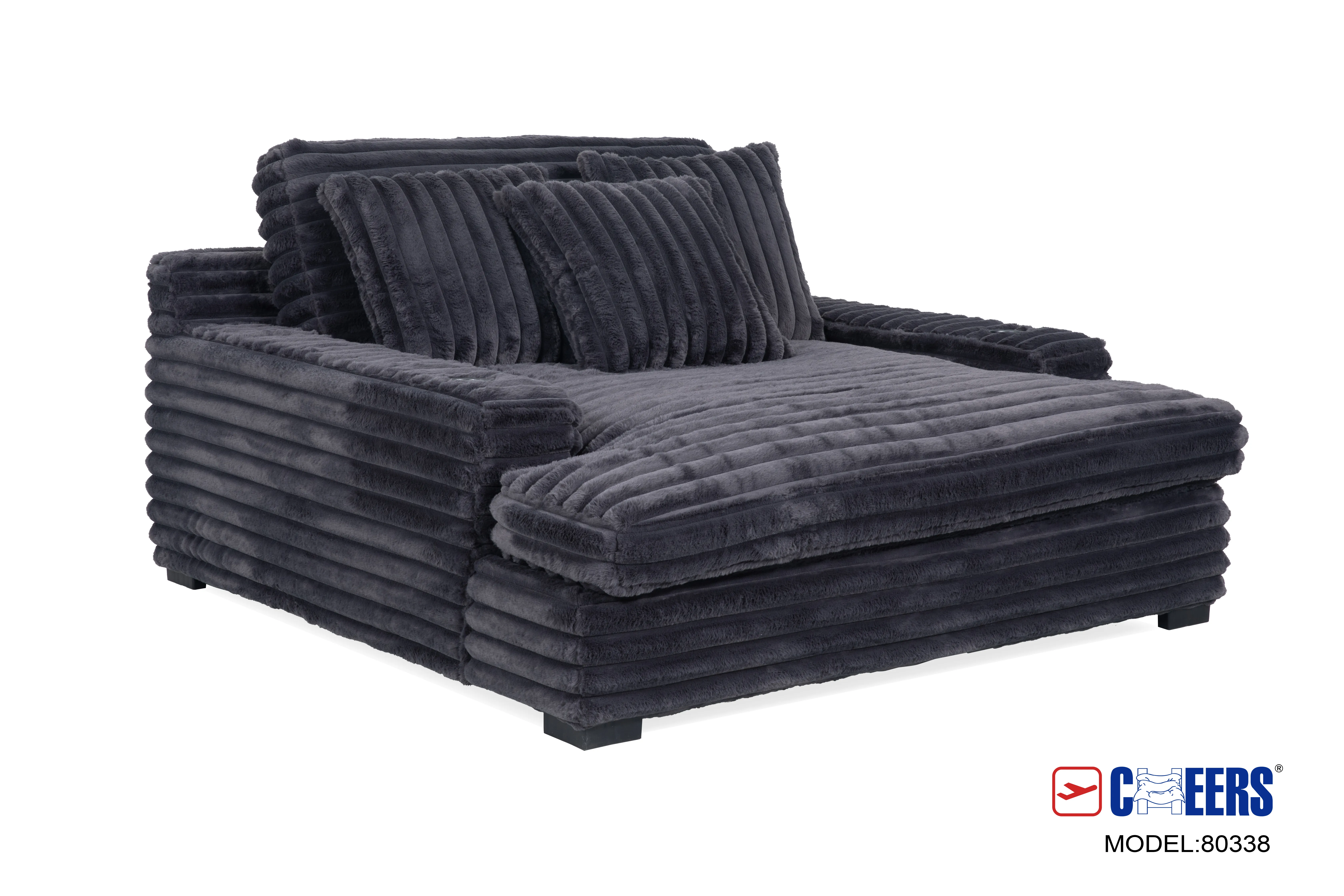 新品 AUBERGE 25SS MOTO38 42 Presley Charcoal Theater Chaise 80338-L1 by Cheers Manwah at