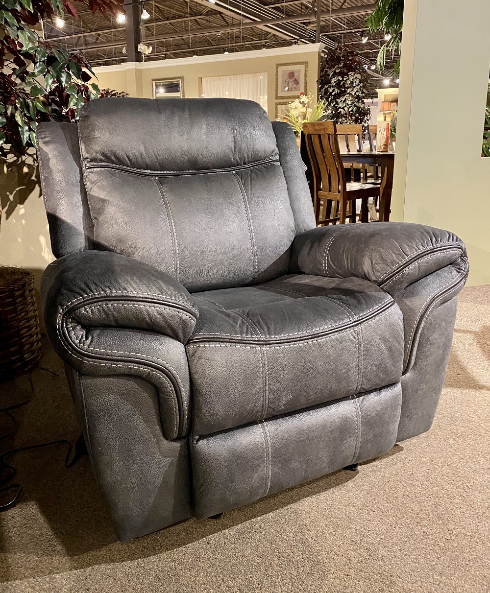 Delgado Power Glider Recliner Sorrento Charcoal by Lane Furniture