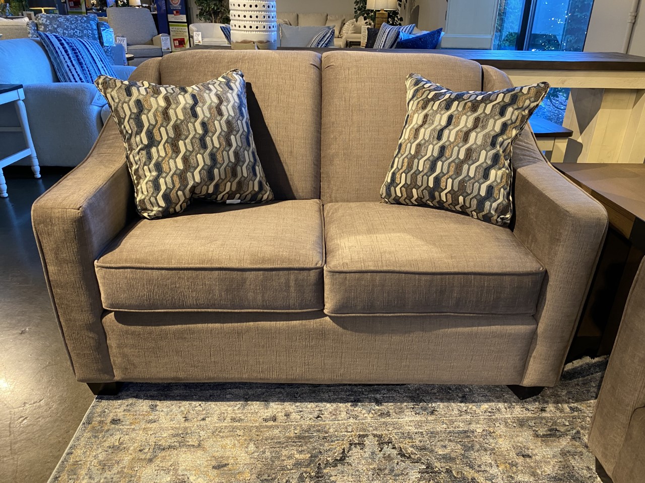Loveseat 2934L by DecorRest Furniture Ltd. at Old Brick Furniture