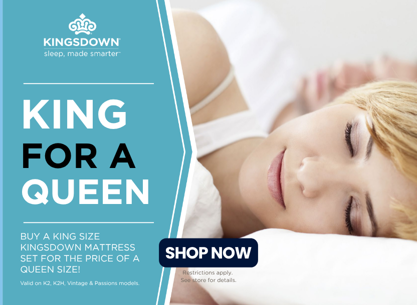 Kingsdown Labor Day Sale - Get a King for a Queen!