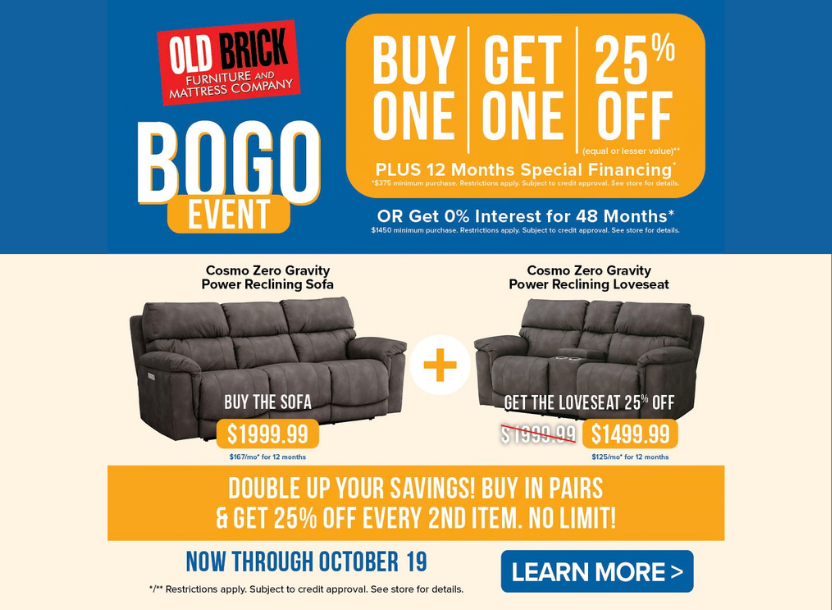 BOGO TIME! Buy one get one 25% off