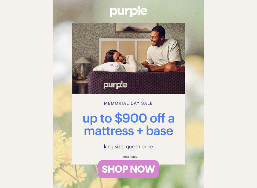 Purple Memorial Day Sale - King for a Queen
