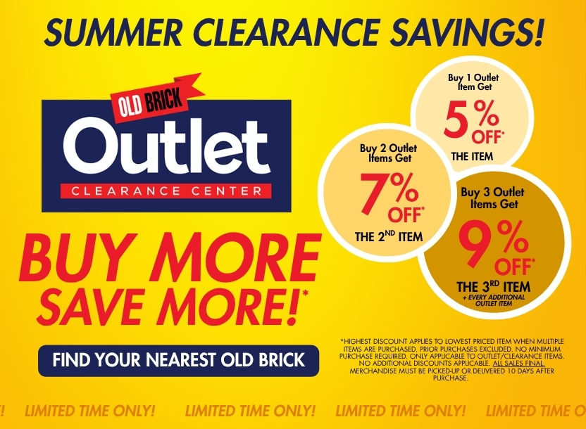 5,7,9 Outlet Clearance Event! 